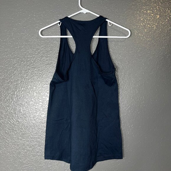 Harry Potter Deathly Hallows Women’s Tank Top Size M Navy Blue Graphic Racerback - Picture 3 of 3